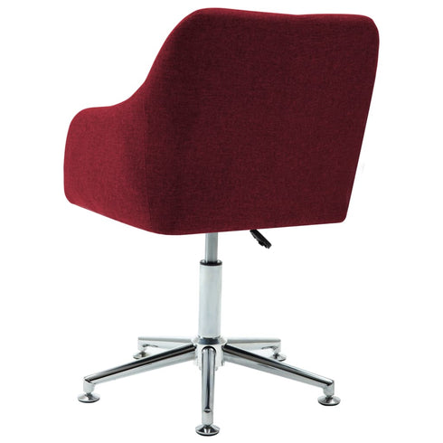 Swen Studio -  Swivel Dining Chairs 6 pcs Wine Red Fabric (UK/IE/FI/NO only) (6x331506)